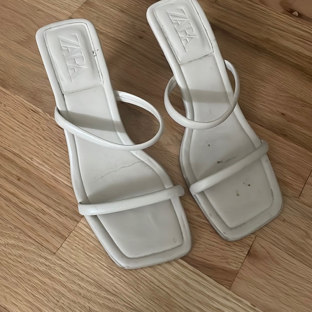 Zara kitten heel sandal